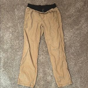 Prana Tan Chinos Lightweight Elastic Waist